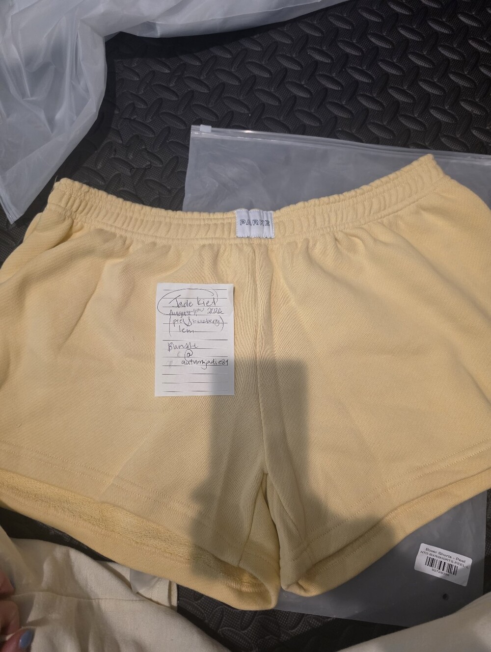 PARKE Banana Cream+Peel Bundle 💛 Mockneck S/M + Shorts L - Picture 2 of 10